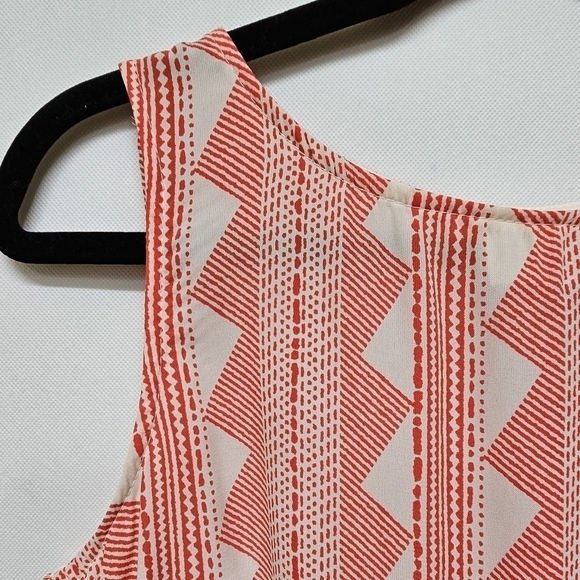 Coveted Clothing orange and white sleeveless mini dress - Picture 2 of 5